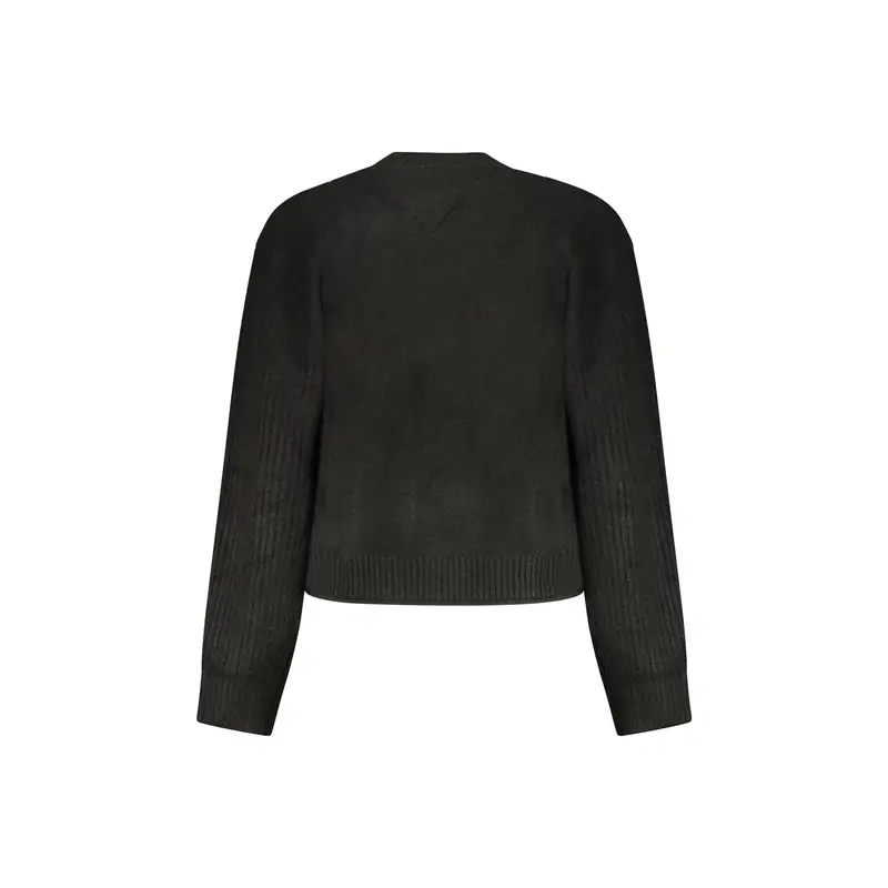 Maglione Donna Nero Ricamo Logo miniatura 2