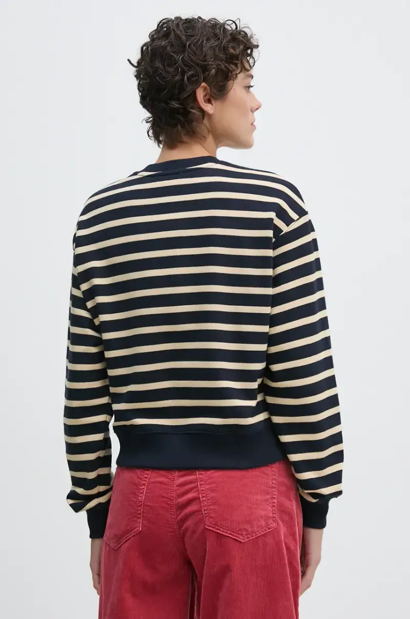 maglione in cotone Blu navy miniatura 3