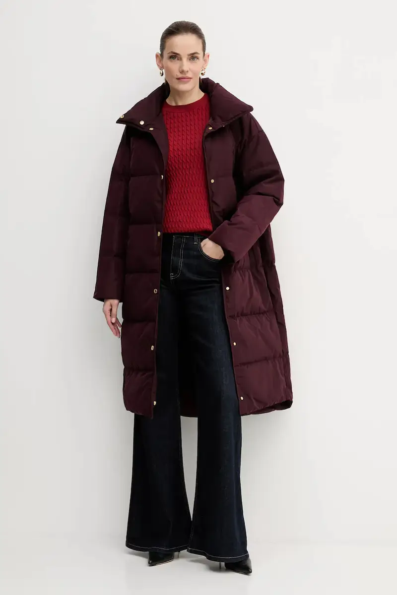 maglione in cotone colore beige WW0WW44993 Granata miniatura 2