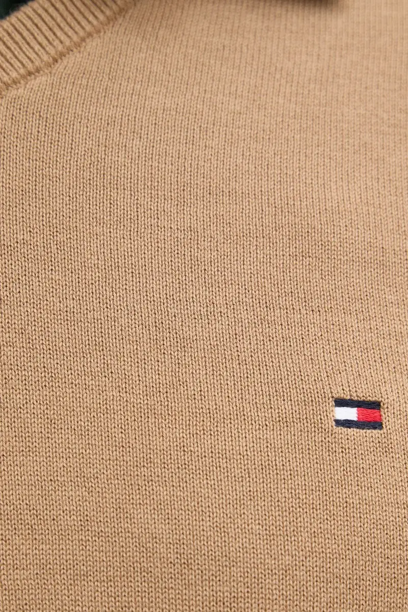 maglione in cotone colore nero MW0MW14745 Marrone miniatura 5