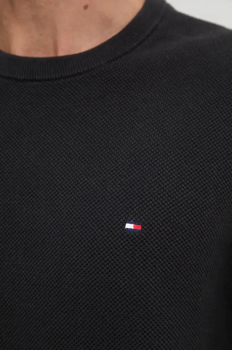maglione in cotone colore nero MW0MW36347 miniatura 5
