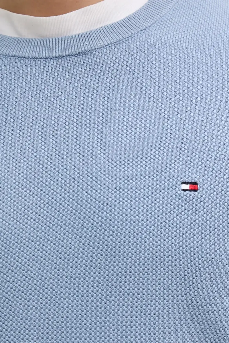 maglione in cotone colore nero MW0MW36347 Blu miniatura 5