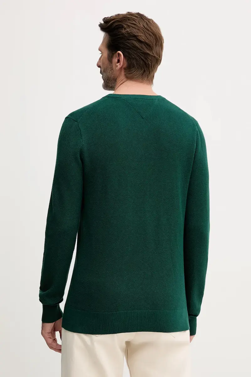 maglione in cotone colore nero MW0MW36347 Turchese miniatura 3