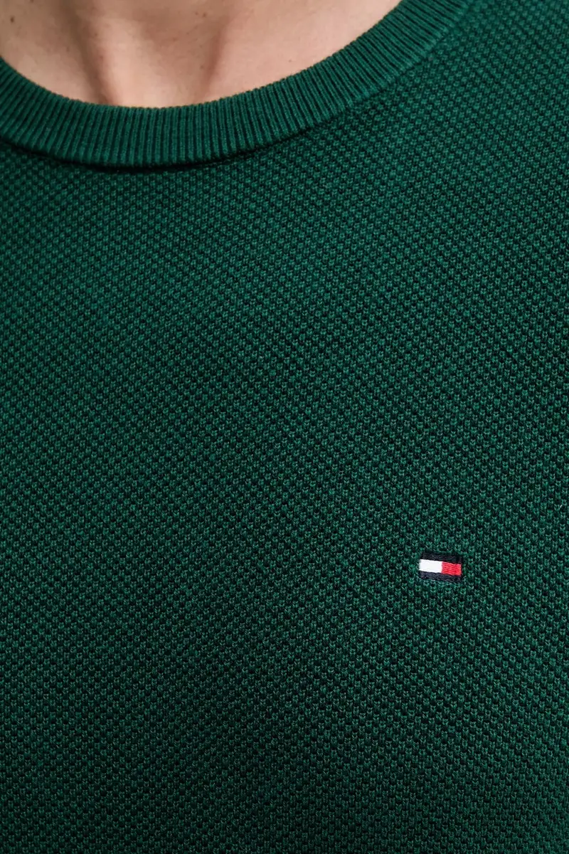 maglione in cotone colore nero MW0MW36347 Turchese miniatura 5