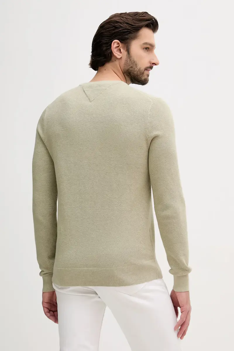 maglione in cotone colore nero MW0MW36347 Verde miniatura 3