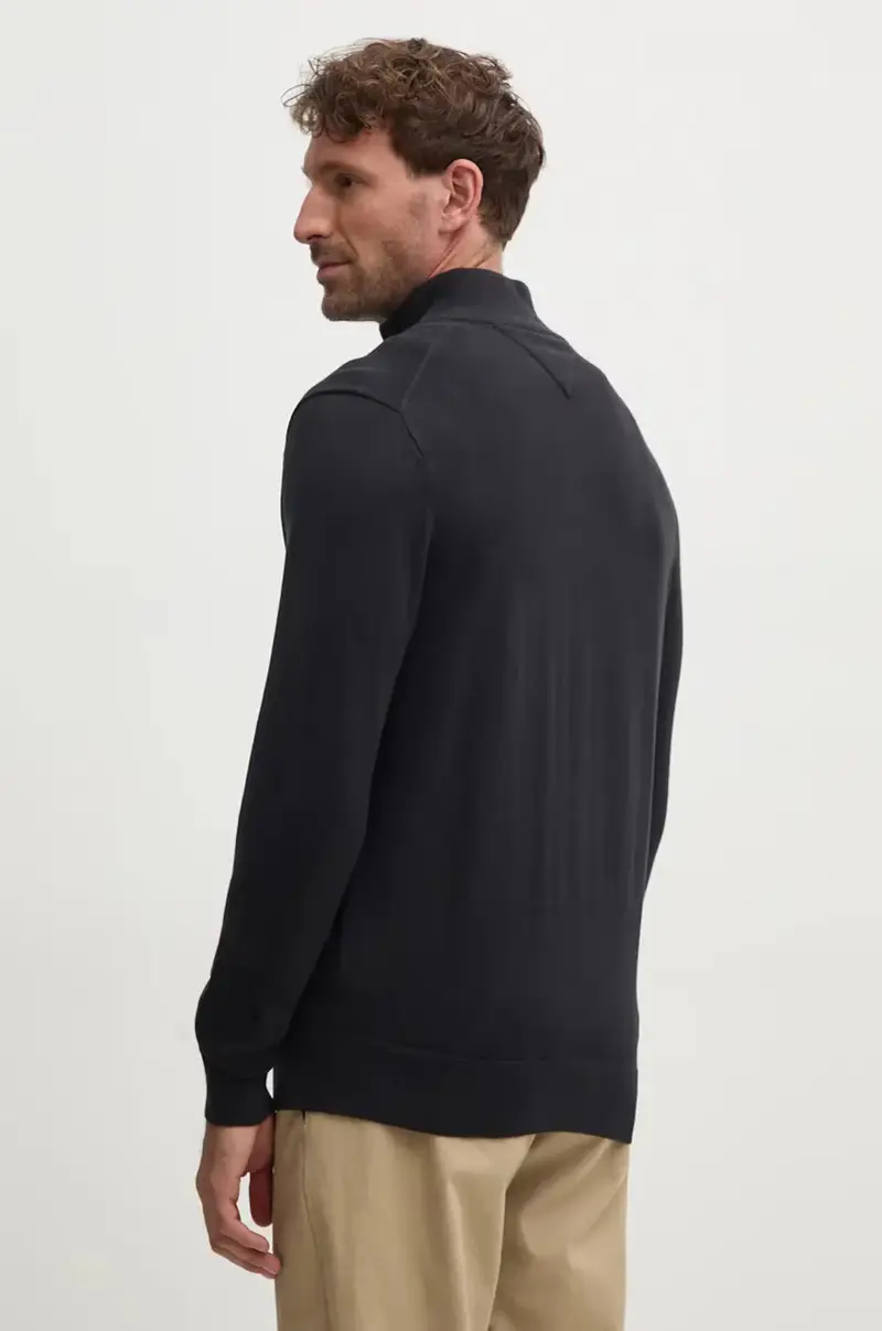 maglione in cotone colore nero MW0MW37331 miniatura 3