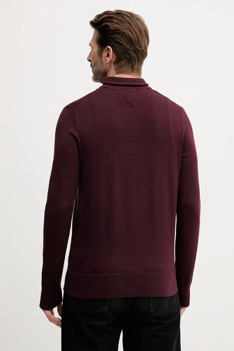 maglione in cotone colore nero MW0MW37331 Granata miniatura 3