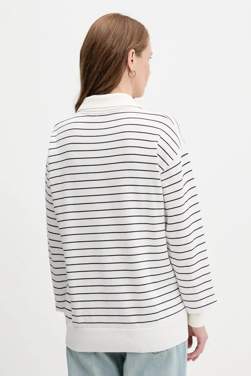 maglione in cotone donna colore bianco WW0WW45695 miniatura 3