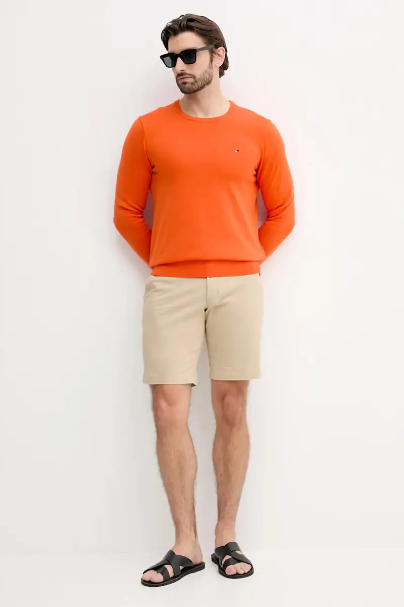 maglione in cotone uomo colore arancione MW0MW39999 miniatura 2