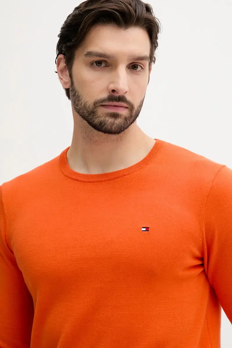 maglione in cotone uomo colore arancione MW0MW39999 miniatura 4