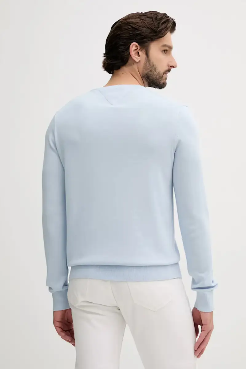 maglione in cotone uomo colore blu MW0MW39999 miniatura 3