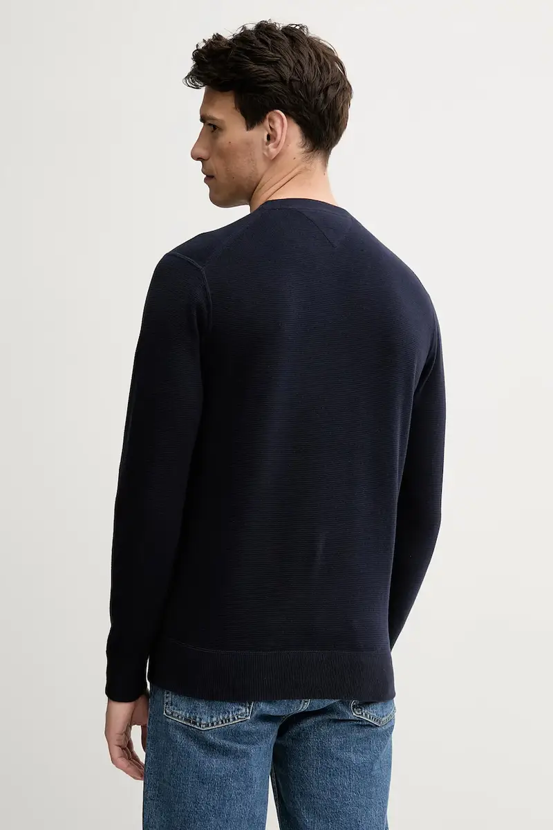 maglione in cotone uomo colore blu navy MW0MW39533 miniatura 3