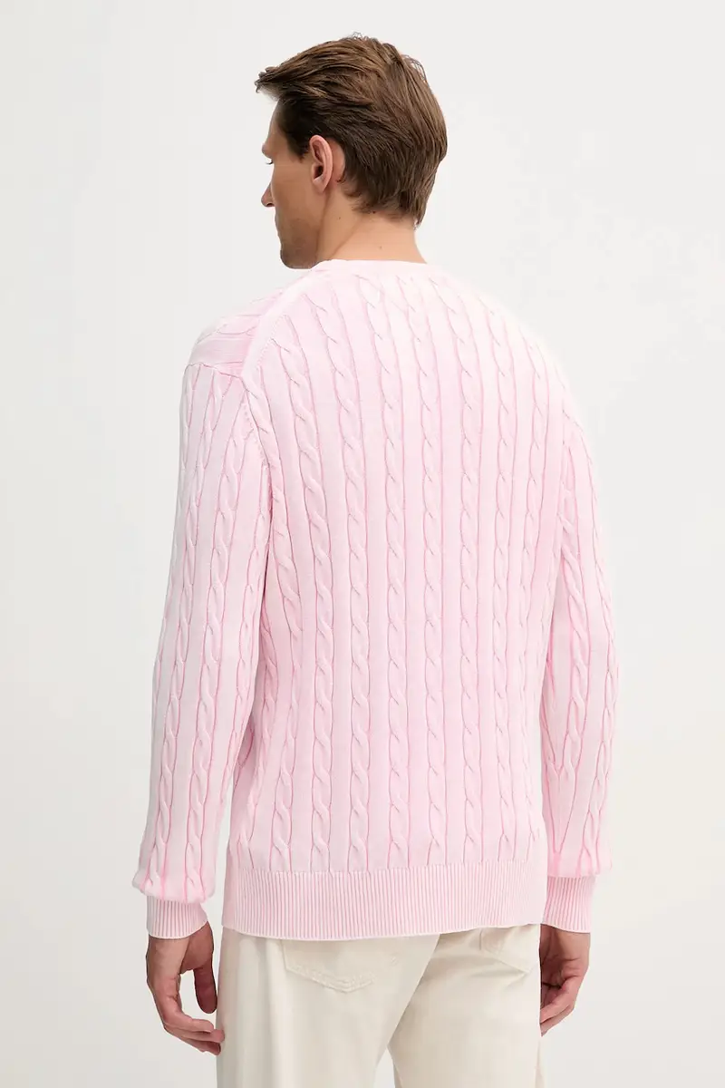 maglione in cotone uomo colore rosa MW0MW39524 miniatura 3