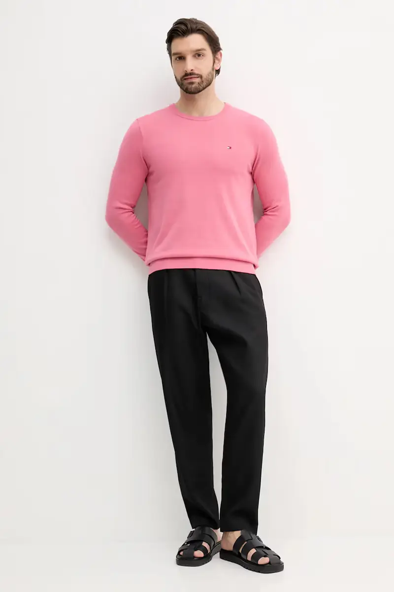 maglione in cotone uomo colore rosa MW0MW39999 miniatura 2