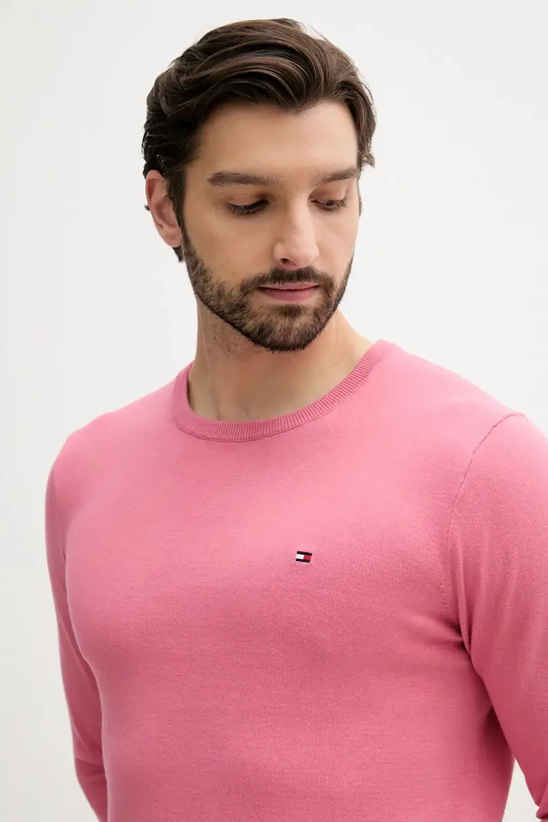 maglione in cotone uomo colore rosa MW0MW39999 miniatura 4