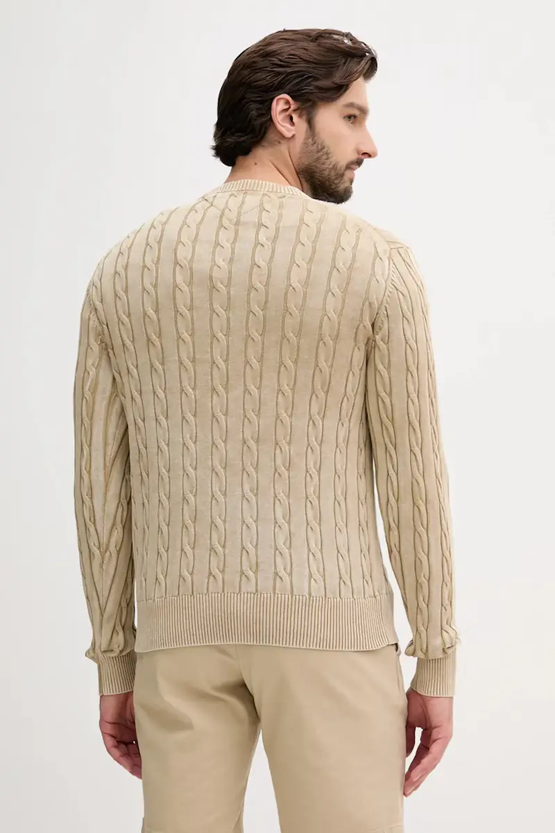 maglione in cotone uomo colore verde MW0MW39524 miniatura 3