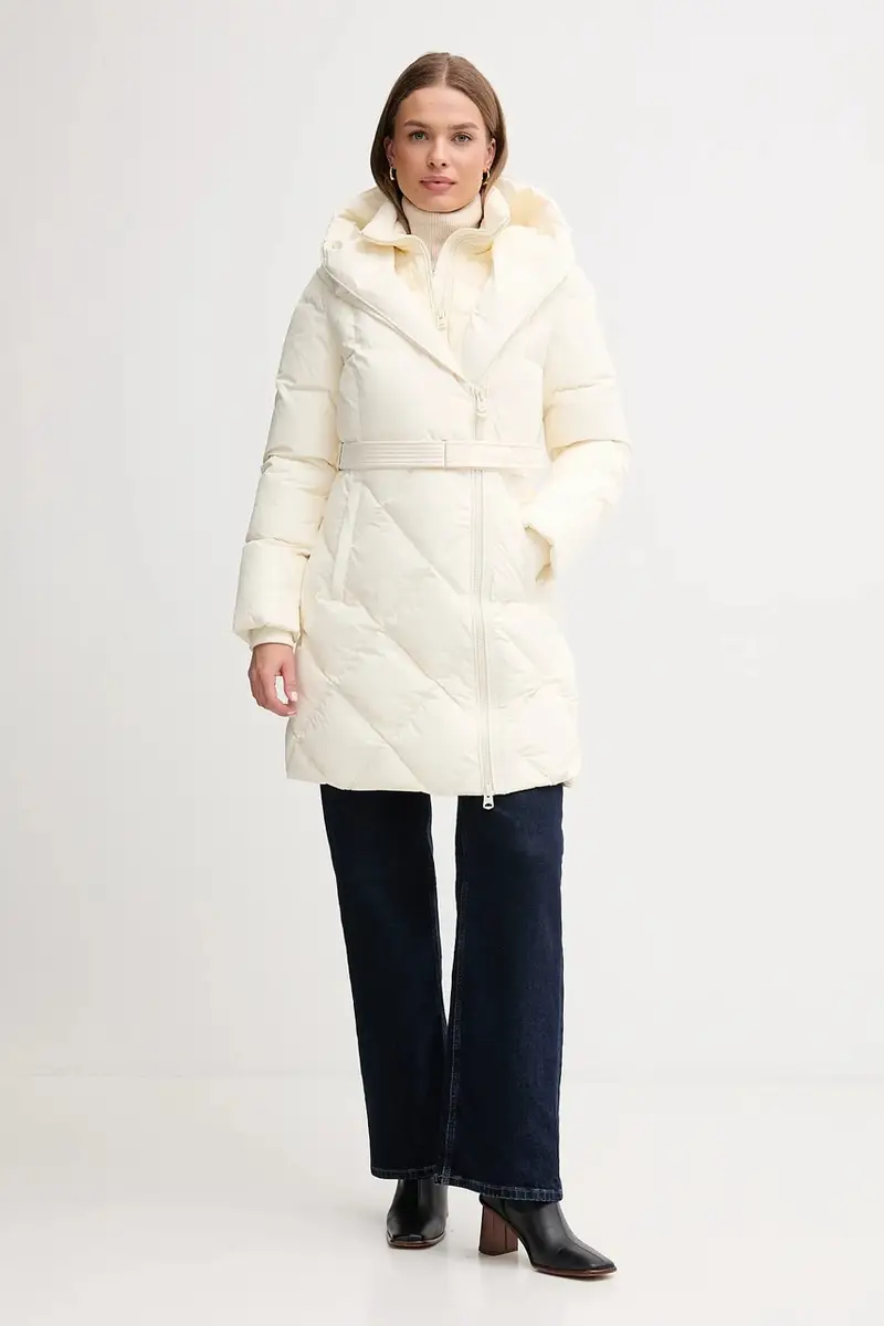 maglione in lana donna colore beige WW0WW46791 miniatura 2