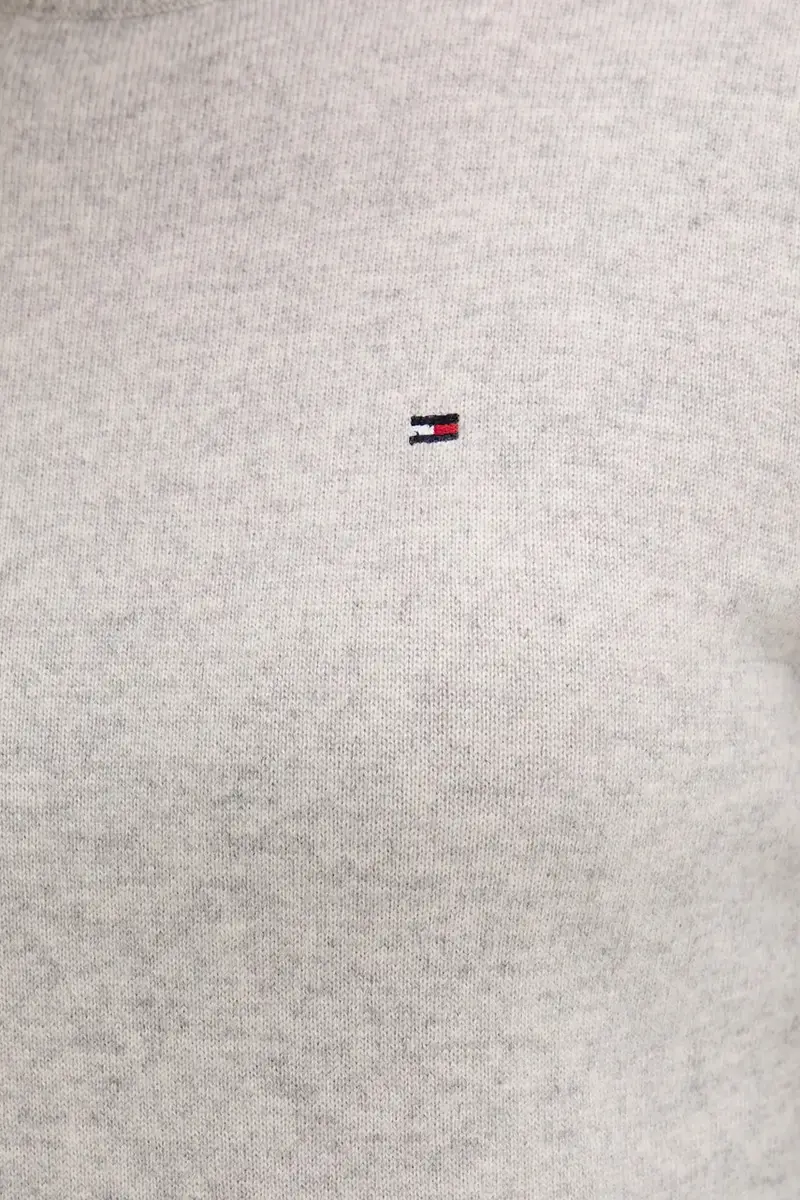 maglione in lana donna colore grigio WW0WW47468 miniatura 5