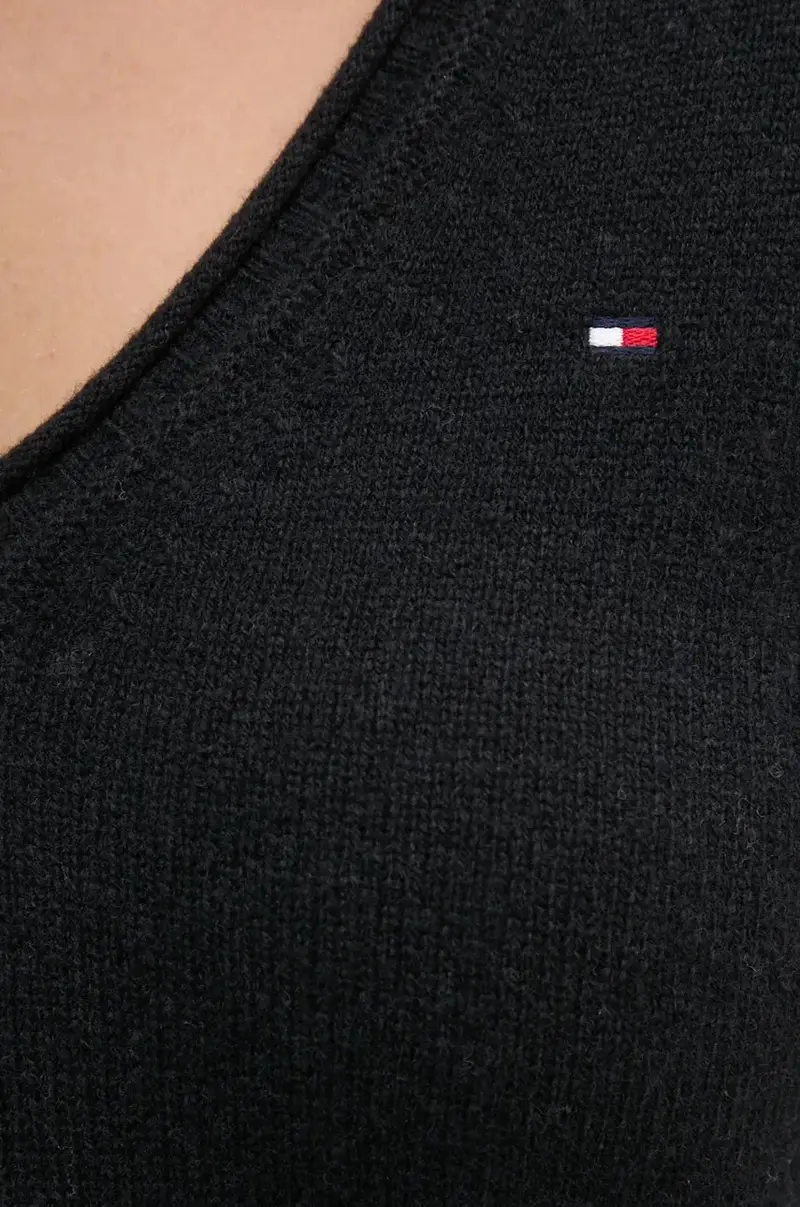 maglione in lana donna colore nero WW0WW43505 miniatura 5