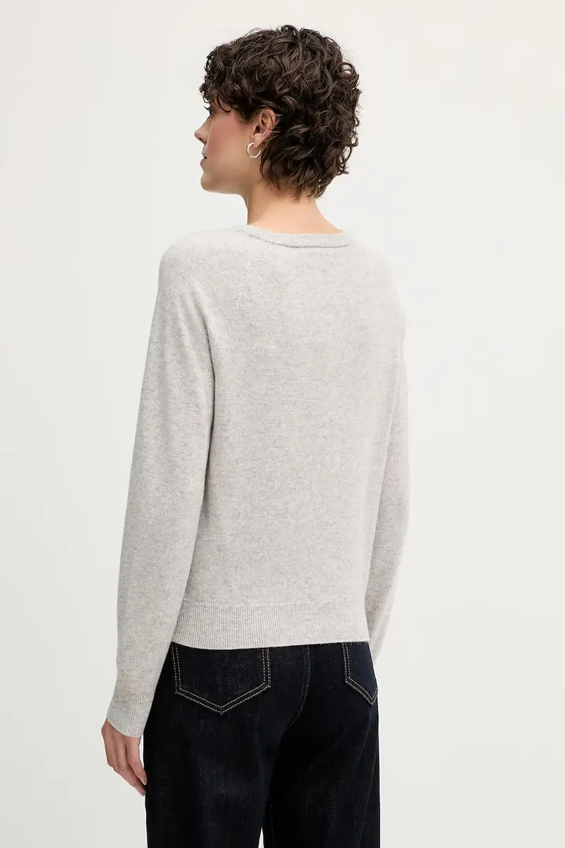 maglione in lana Grigio miniatura 3