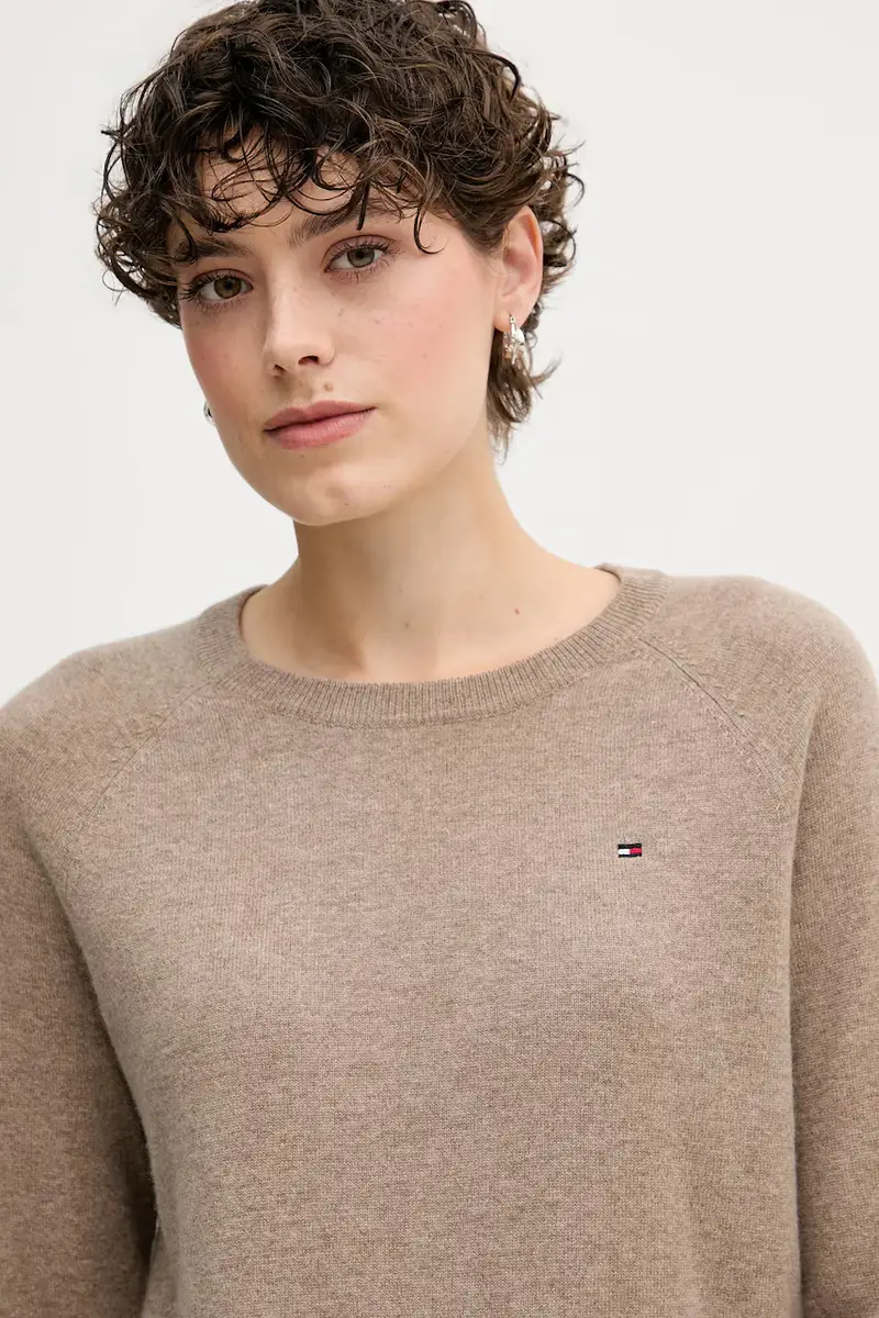 maglione in lana Marrone miniatura 4