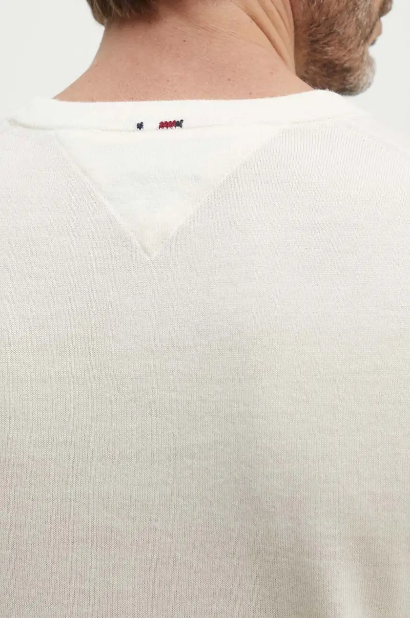 maglione in lana uomo colore beige MW0MW33128 miniatura 5