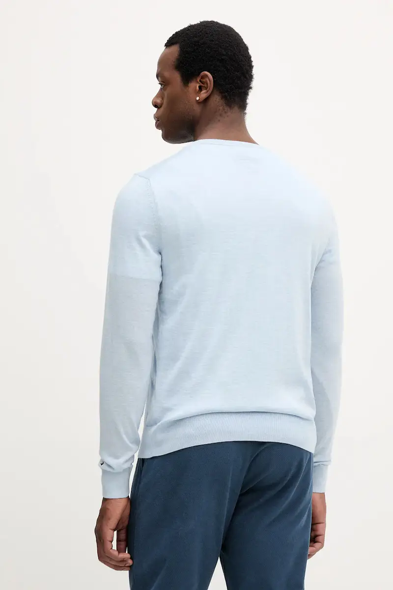 maglione in lana uomo colore blu MW0MW39775 miniatura 3