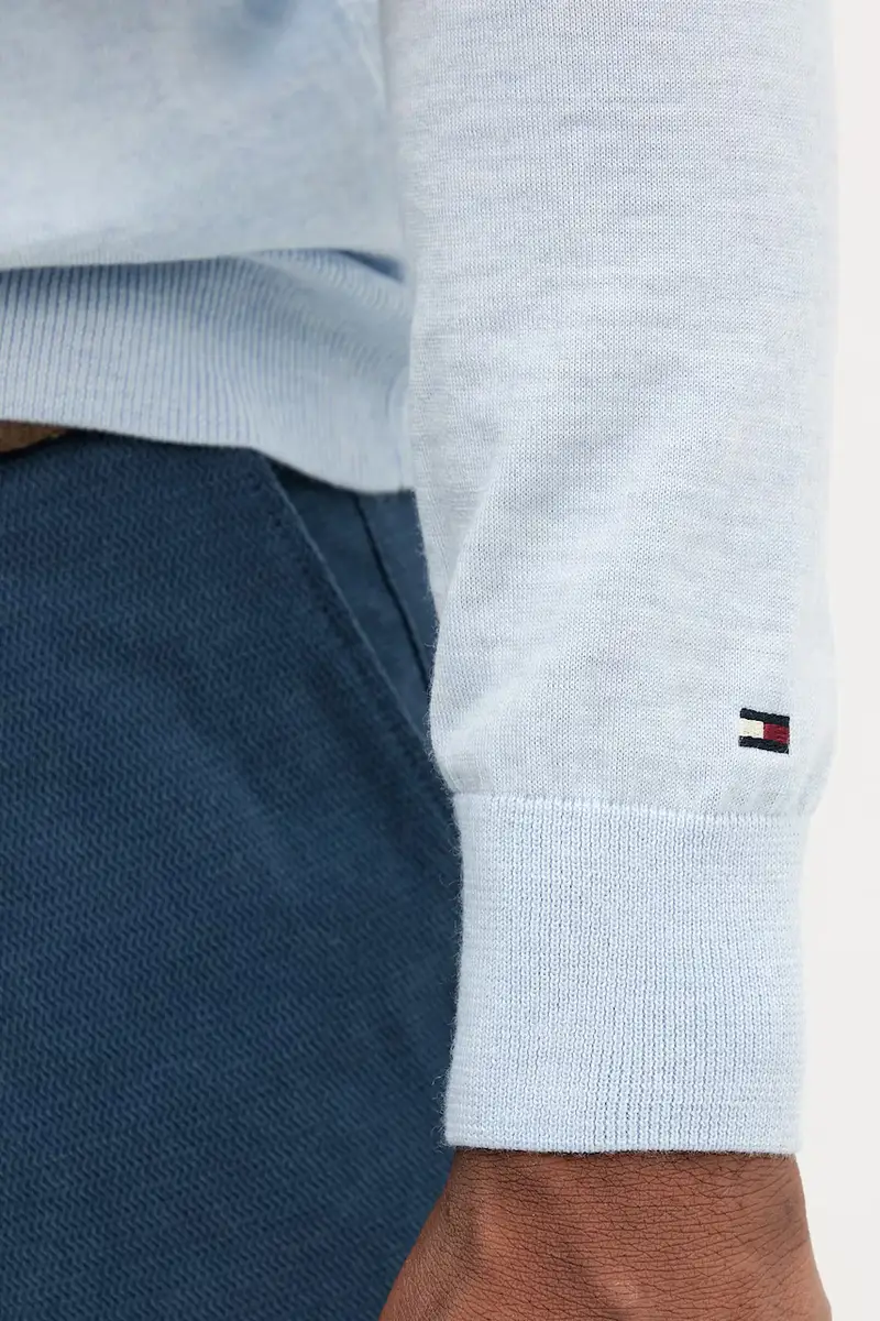 maglione in lana uomo colore blu MW0MW39775 miniatura 5