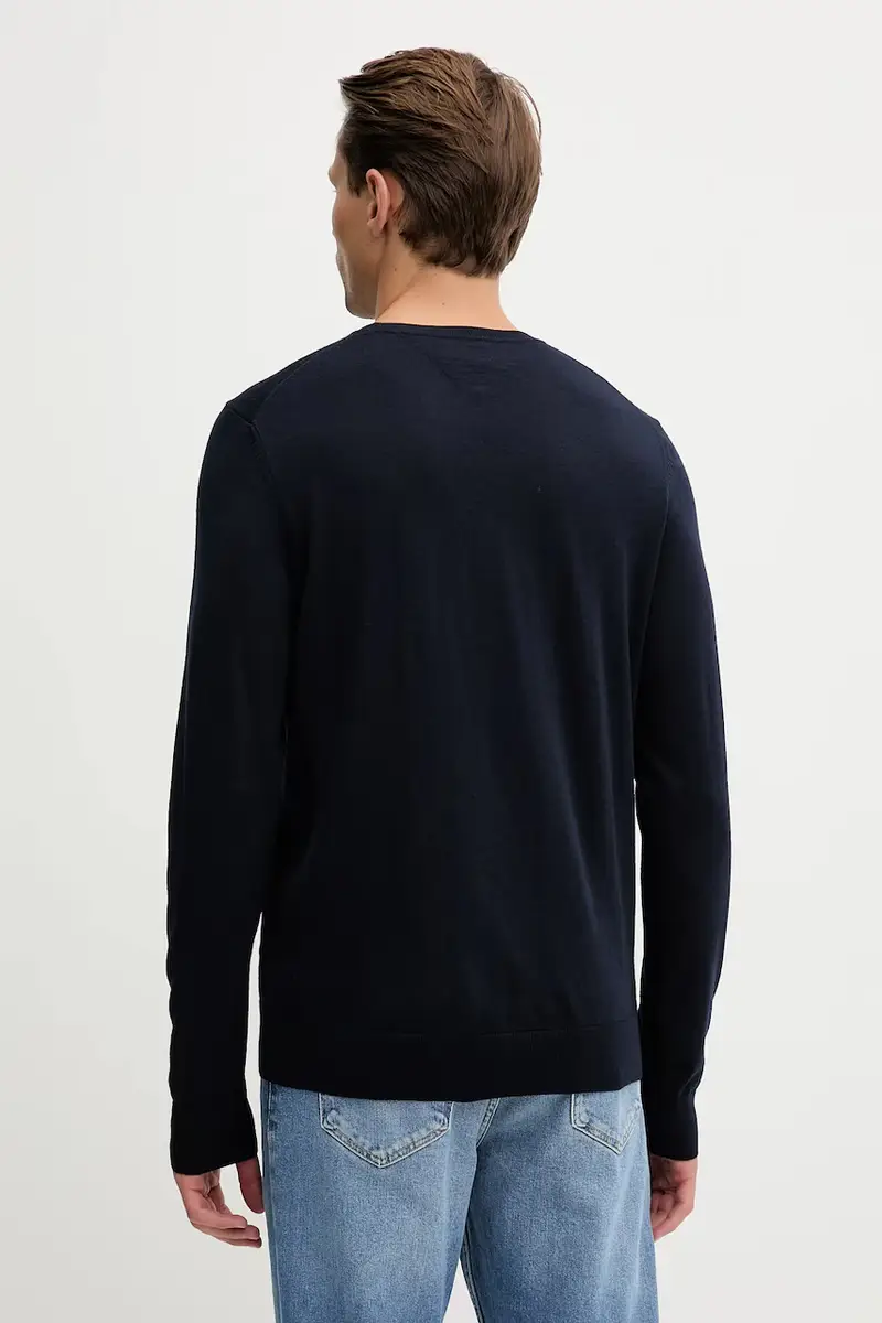 maglione in lana uomo colore blu navy MW0MW39775 miniatura 3