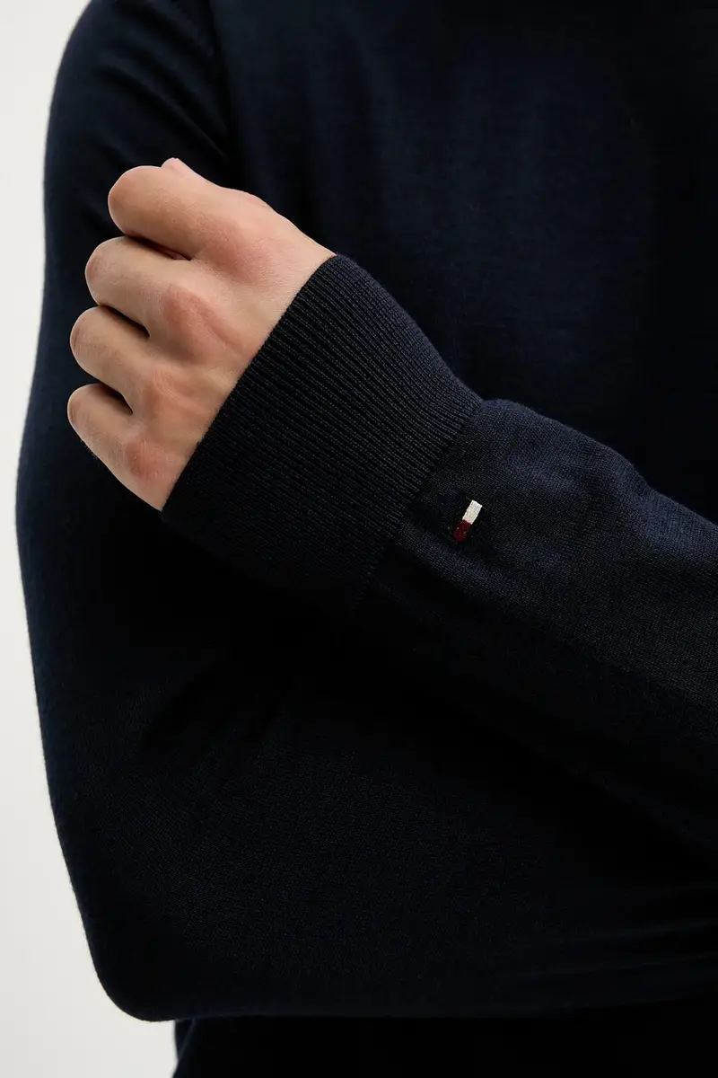 maglione in lana uomo colore blu navy MW0MW39775 miniatura 5