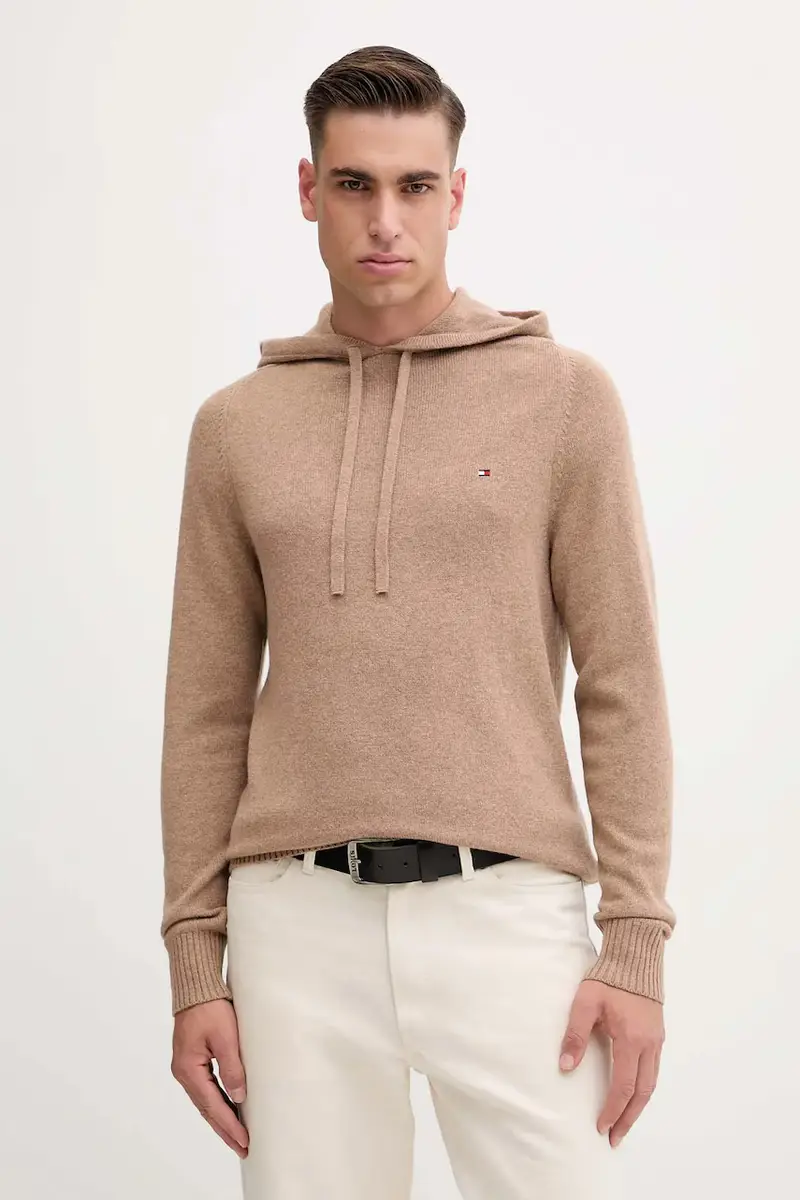 maglione in lana uomo colore marrone MW0MW40438