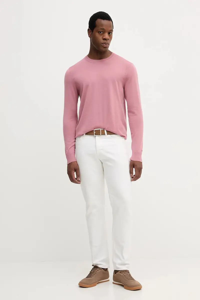 maglione in lana uomo colore rosa MW0MW39775 miniatura 2