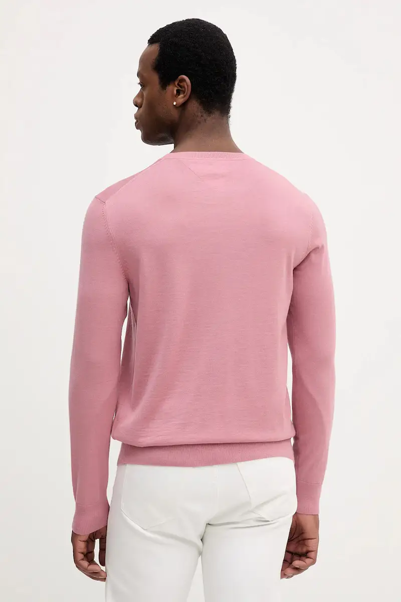 maglione in lana uomo colore rosa MW0MW39775 miniatura 3