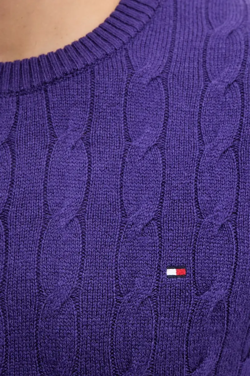 maglione in lana uomo colore violetto MW0MW40442 miniatura 5