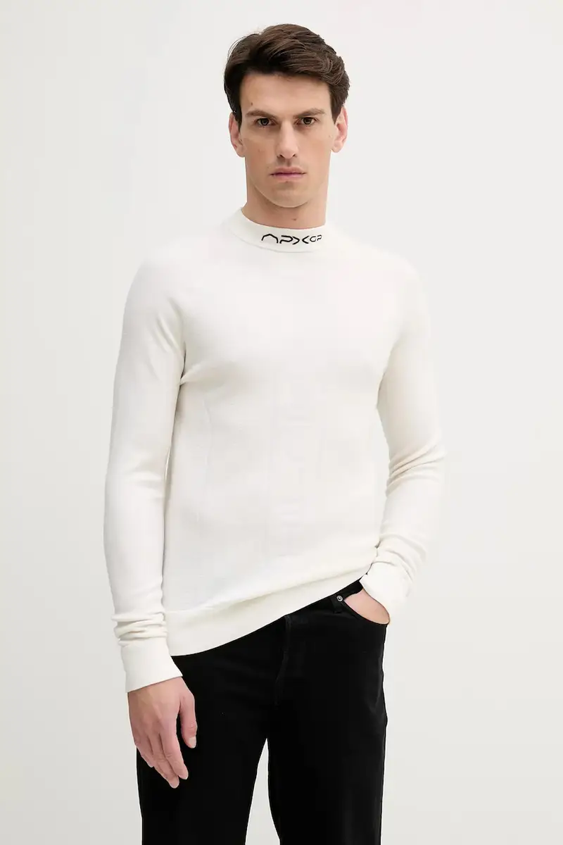 maglione in lana x F1 THE MOVIE uomo colore beige MW0MW41383