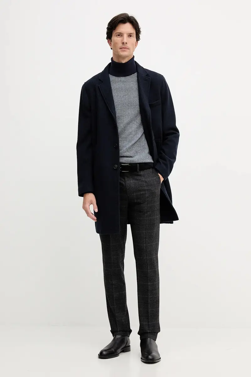 maglione in misto lana uomo colore blu navy MW0MW40446 miniatura 2