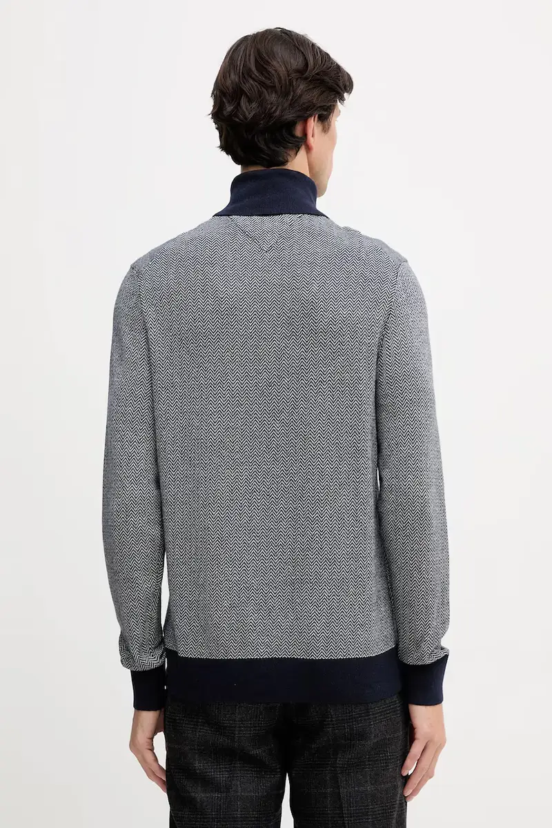 maglione in misto lana uomo colore blu navy MW0MW40446 miniatura 3