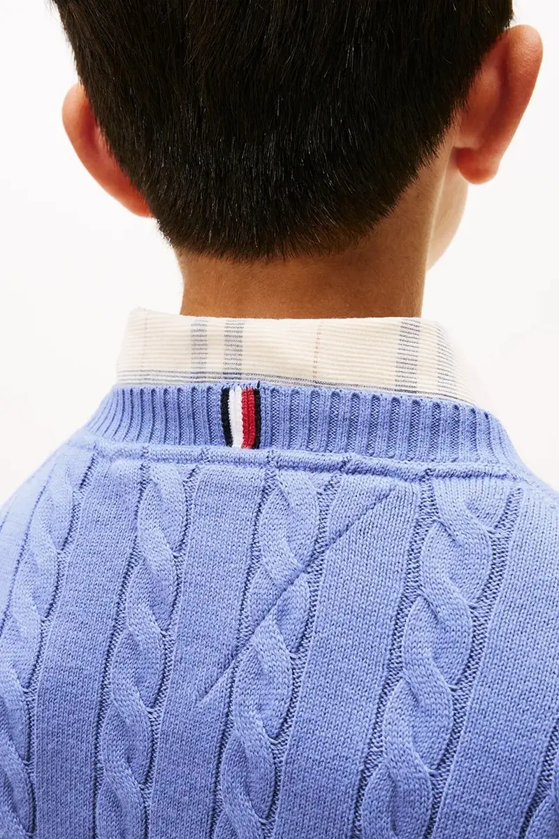 maglione per bambini con misto lana Blu miniatura 5