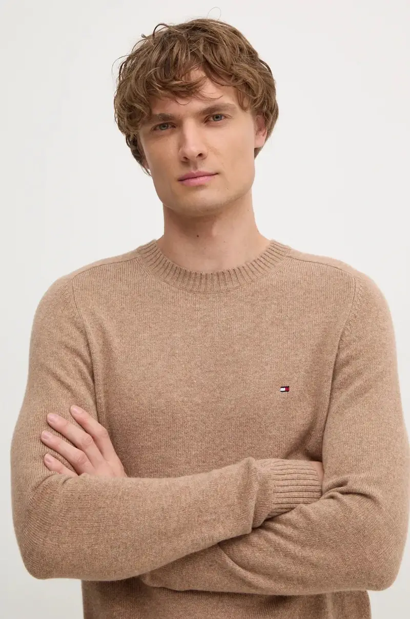 maglione uomo colore beige MW0MW36535 miniatura 4