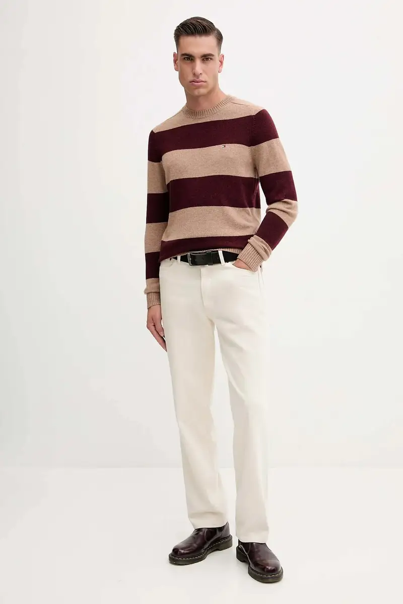 maglione uomo colore marrone MW0MW36535 miniatura 2