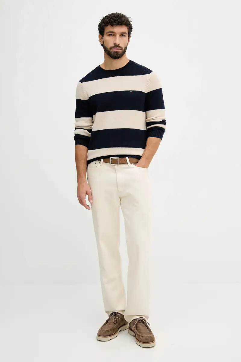 maglione uomo colore nero MW0MW36535 Blu navy miniatura 2