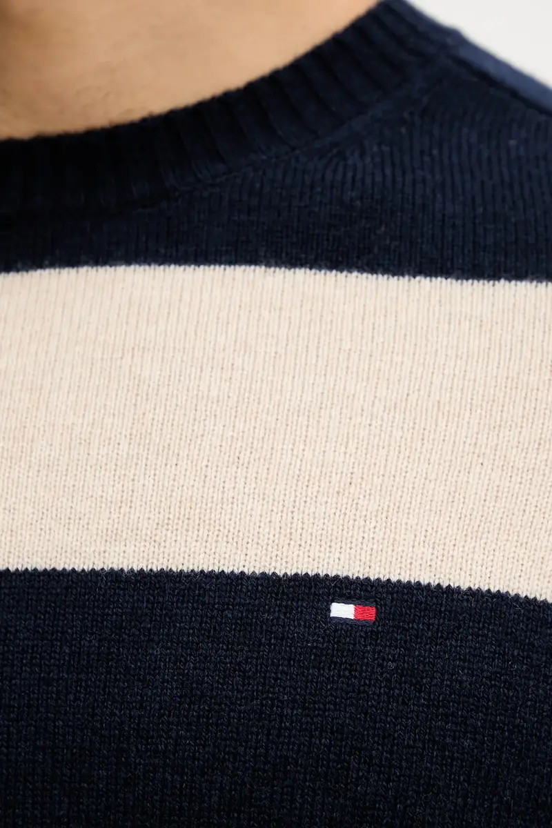 maglione uomo colore nero MW0MW36535 Blu navy miniatura 5