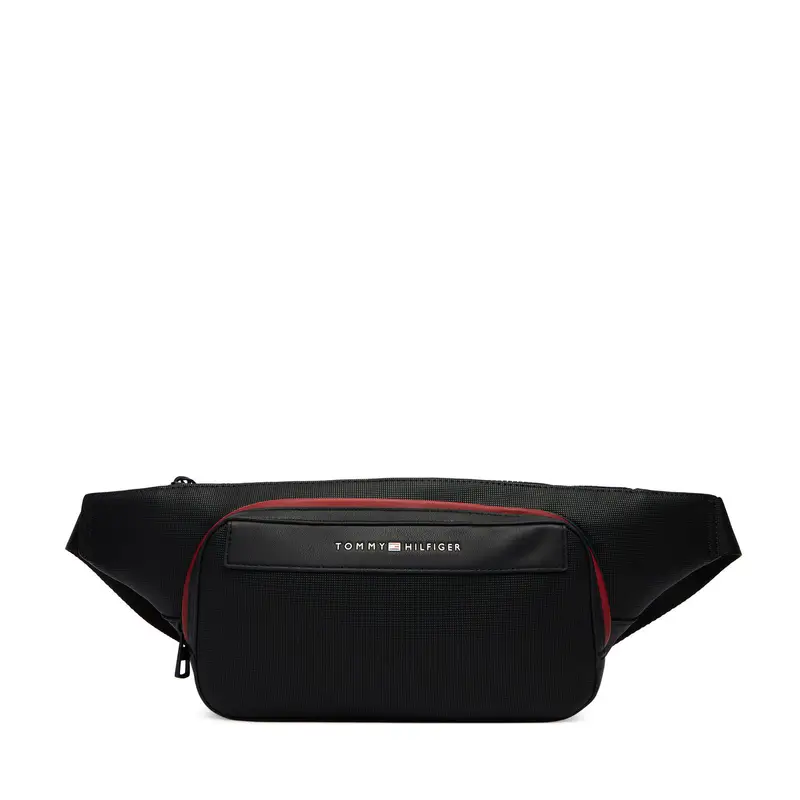 Marsupio Tommy Hilfiger Th Foundation Bumbag AM0AM14159 Nero
