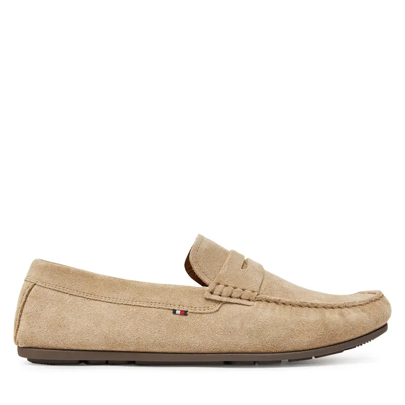 Mocassini Tommy Hilfiger Casual Hilfiger Suede Driver FM0FM04998 Beige