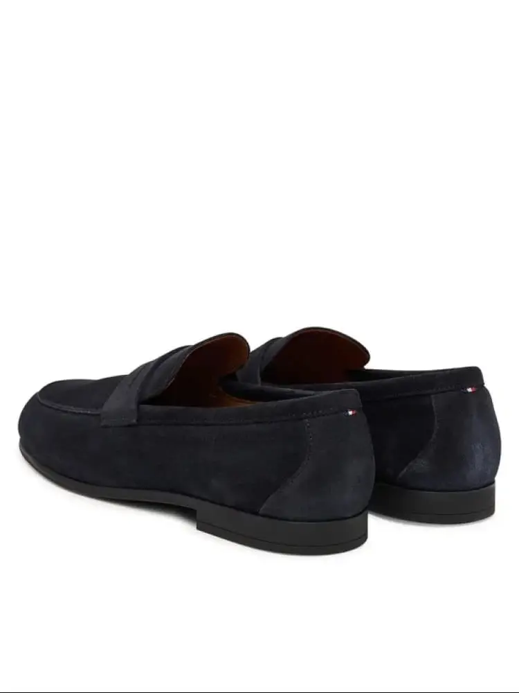 mocassino blu navy uomo mini logo miniatura 3