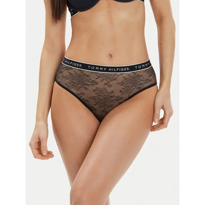 Mutande classiche a vita alta UW0UW05178 Blu scuro