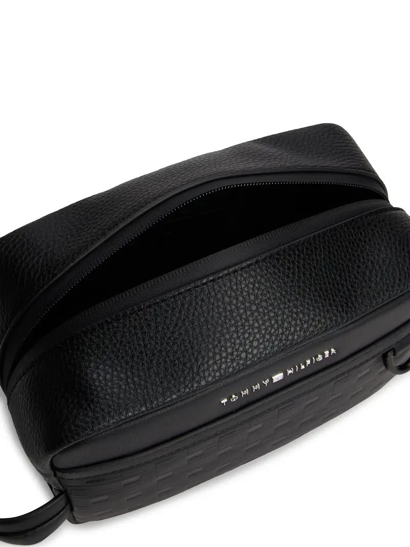 Tommy Hilfiger Nécessaire uomo nero in finta pelle miniatura 2