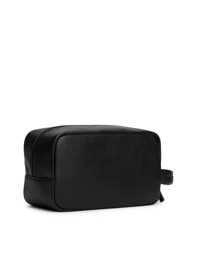 Tommy Hilfiger Nécessaire uomo nero in finta pelle miniatura 3