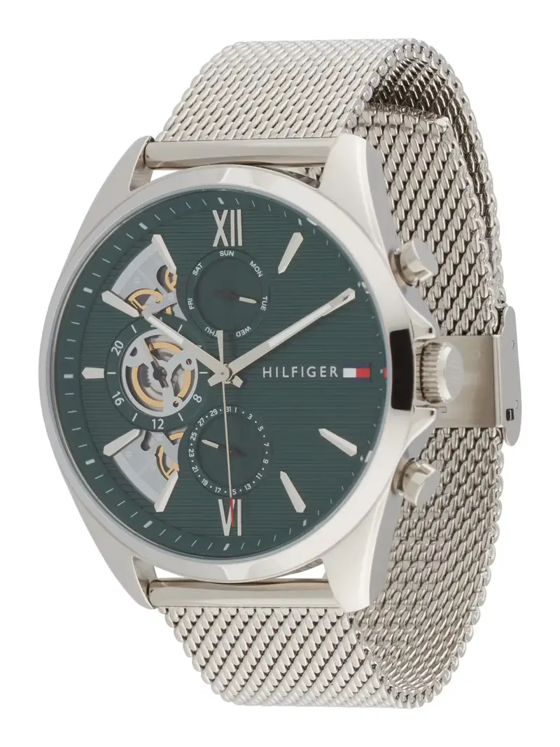 Orologio analogico 'BAKER' verde / argento