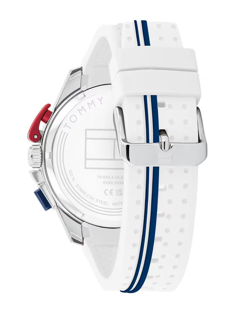 Orologio analogico BANK navy / rosso / bianco miniatura 3